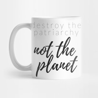 DESTROY THE PATRIARCHY NOT THE PLANET Mug